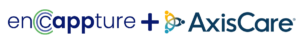 enCappture logo and AxisCare logo with + symbol in between